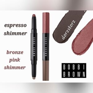 BOBBI BROWN Dual Ended Cream Shadow Stick *BRONZE PINK SHIMMER/ESPRESSO SHIMMER*
